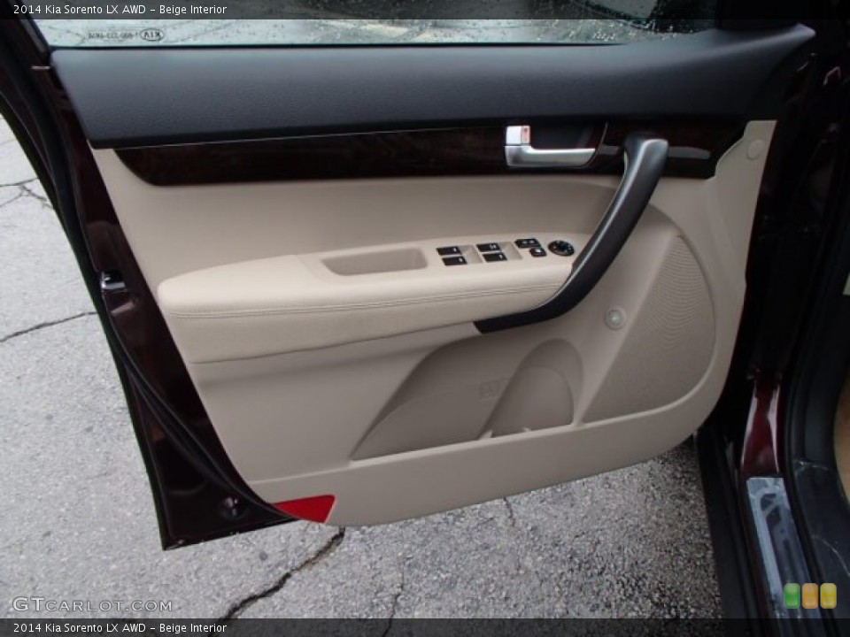 Beige Interior Door Panel for the 2014 Kia Sorento LX AWD #82826512