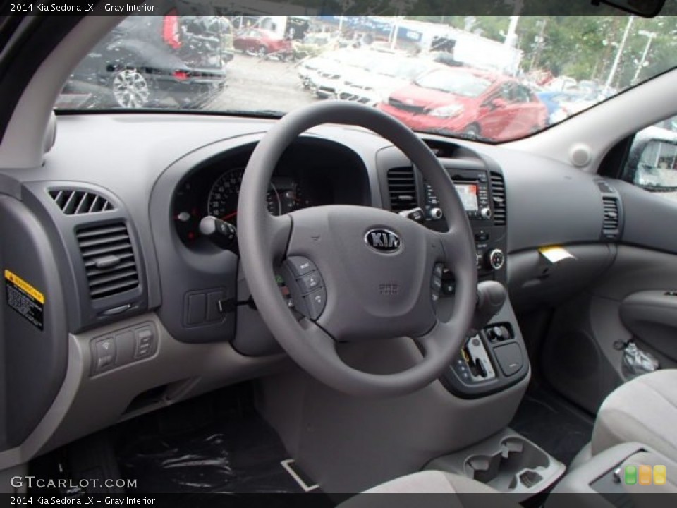 Gray Interior Dashboard for the 2014 Kia Sedona LX #82826926