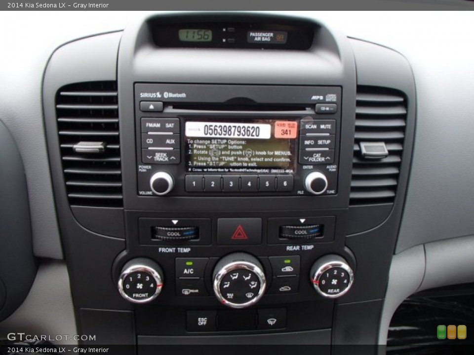 Gray Interior Controls for the 2014 Kia Sedona LX #82827034