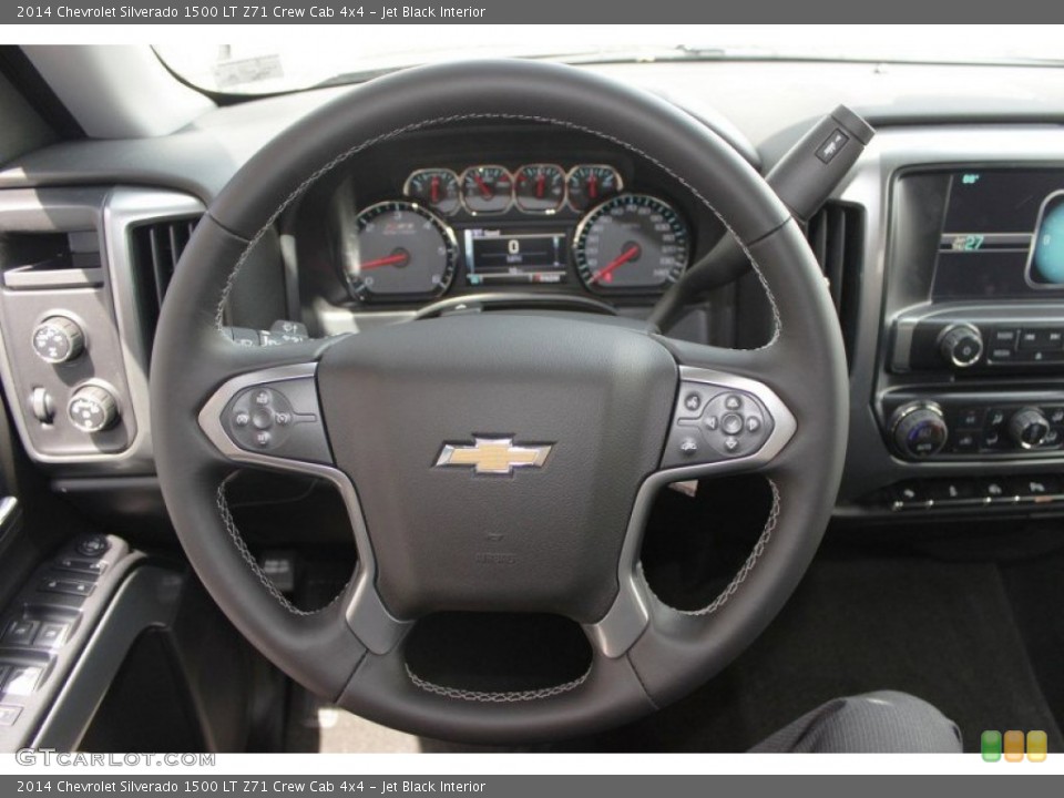 Jet Black Interior Steering Wheel for the 2014 Chevrolet Silverado 1500 LT Z71 Crew Cab 4x4 #82827181
