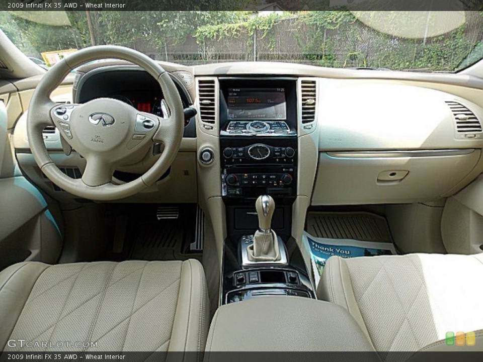 Wheat Interior Dashboard for the 2009 Infiniti FX 35 AWD #82829198
