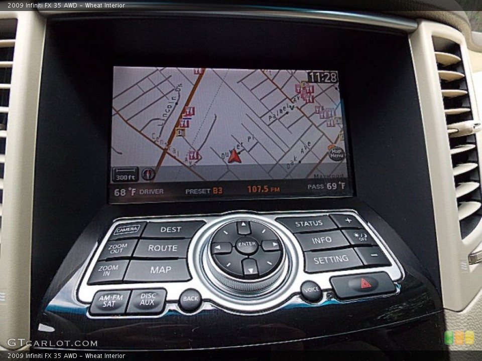 Wheat Interior Navigation for the 2009 Infiniti FX 35 AWD #82829680