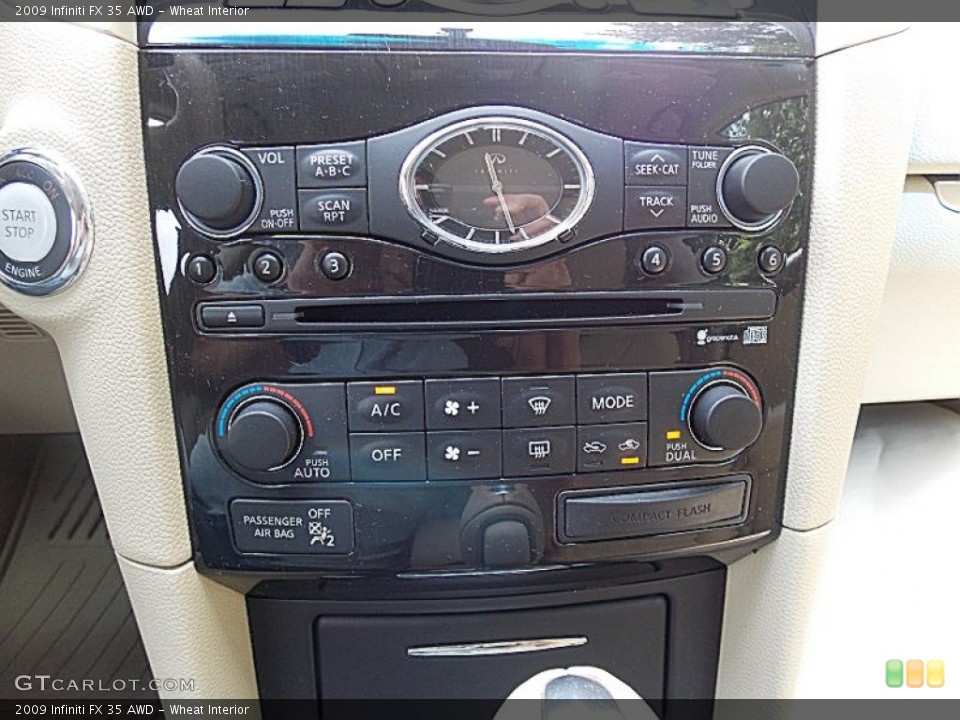 Wheat Interior Controls for the 2009 Infiniti FX 35 AWD #82829740