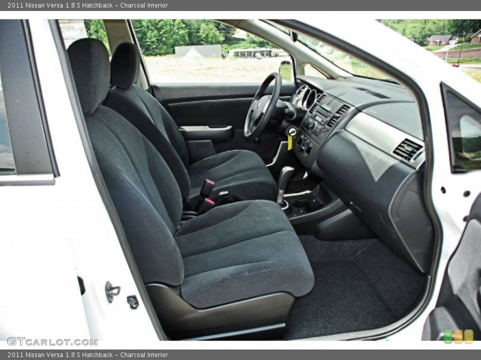 Charcoal Interior Front Seat for the 2011 Nissan Versa 1.8 S Hatchback #82830174