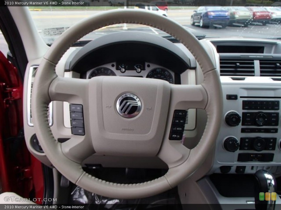 Stone Interior Steering Wheel for the 2010 Mercury Mariner V6 4WD #82830223