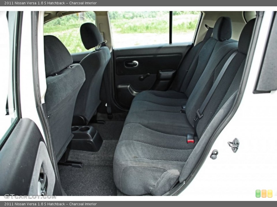 Charcoal Interior Rear Seat for the 2011 Nissan Versa 1.8 S Hatchback #82830250