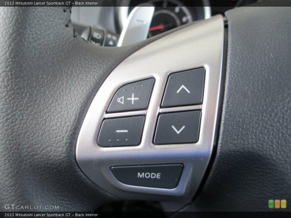 Black Interior Controls for the 2013 Mitsubishi Lancer Sportback GT #82830973