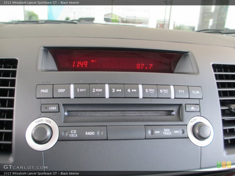 Black Interior Controls for the 2013 Mitsubishi Lancer Sportback GT #82831093