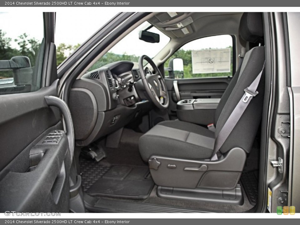 Ebony Interior Photo for the 2014 Chevrolet Silverado 2500HD LT Crew Cab 4x4 #82831358
