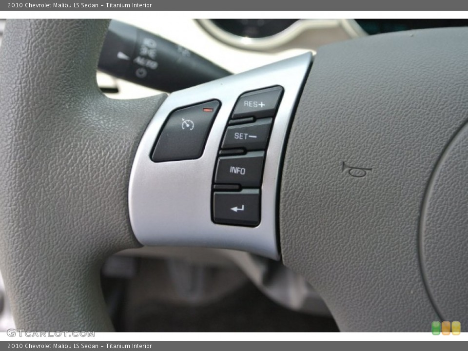 Titanium Interior Controls for the 2010 Chevrolet Malibu LS Sedan #82832649