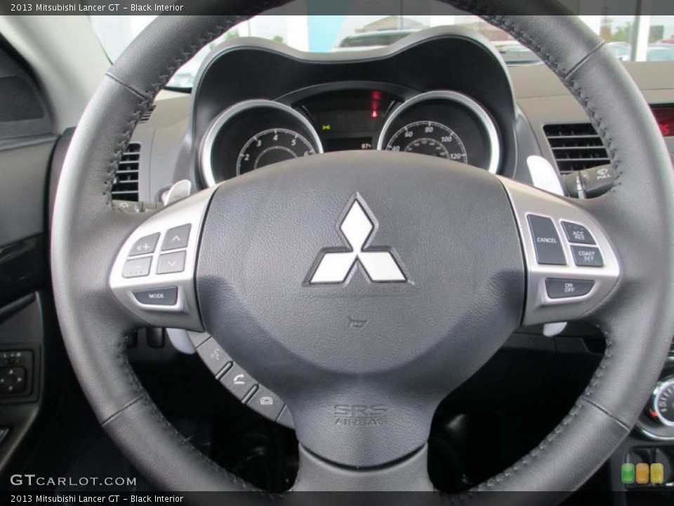 Black Interior Steering Wheel for the 2013 Mitsubishi Lancer GT #82832728