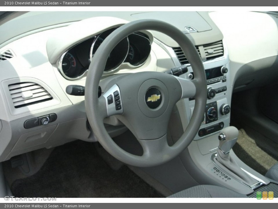 Titanium Interior Steering Wheel for the 2010 Chevrolet Malibu LS Sedan #82832854