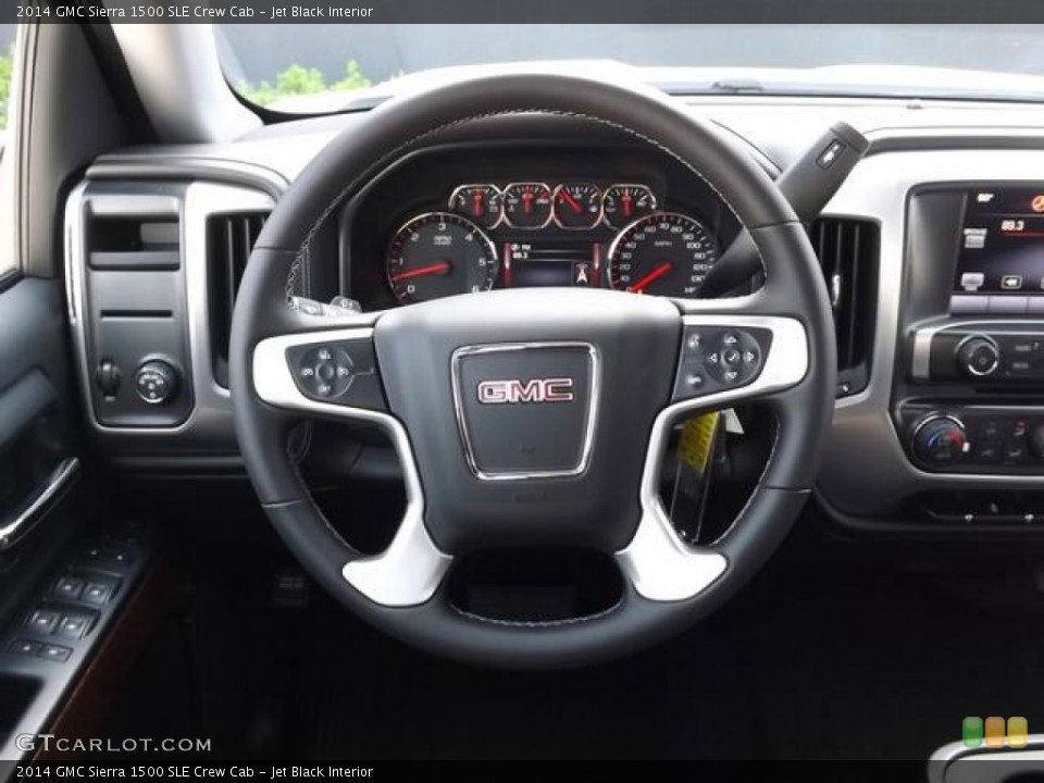 Jet Black Interior Steering Wheel for the 2014 GMC Sierra 1500 SLE Crew Cab #82833451