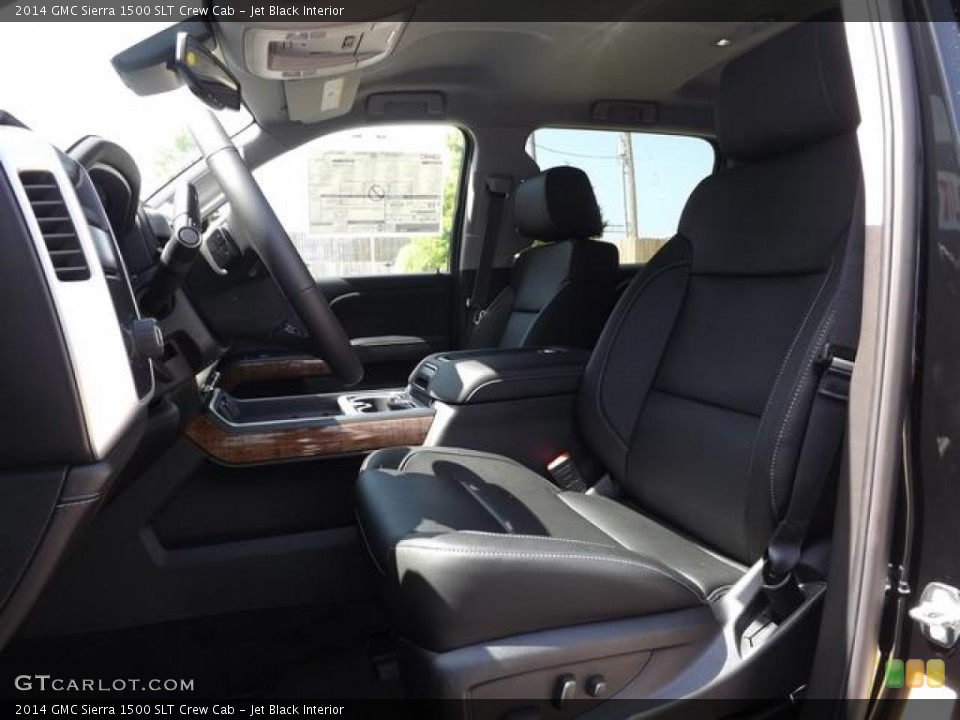 Jet Black Interior Front Seat for the 2014 GMC Sierra 1500 SLT Crew Cab #82834270