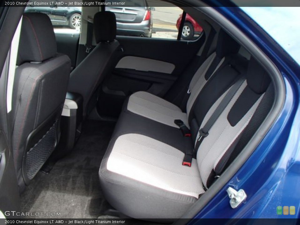 Jet Black/Light Titanium Interior Rear Seat for the 2010 Chevrolet Equinox LT AWD #82834376
