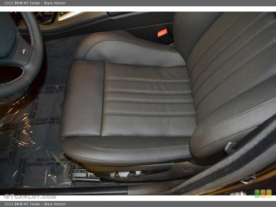 Black Interior Front Seat for the 2013 BMW M5 Sedan #82834525