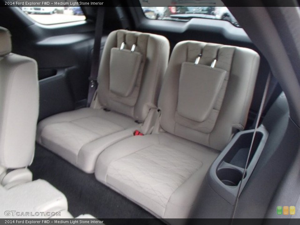Medium Light Stone Interior Rear Seat for the 2014 Ford Explorer FWD #82834926