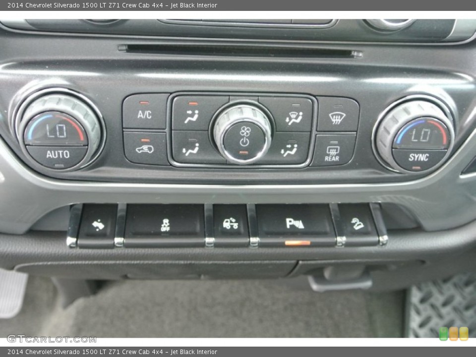 Jet Black Interior Controls for the 2014 Chevrolet Silverado 1500 LT Z71 Crew Cab 4x4 #82836103