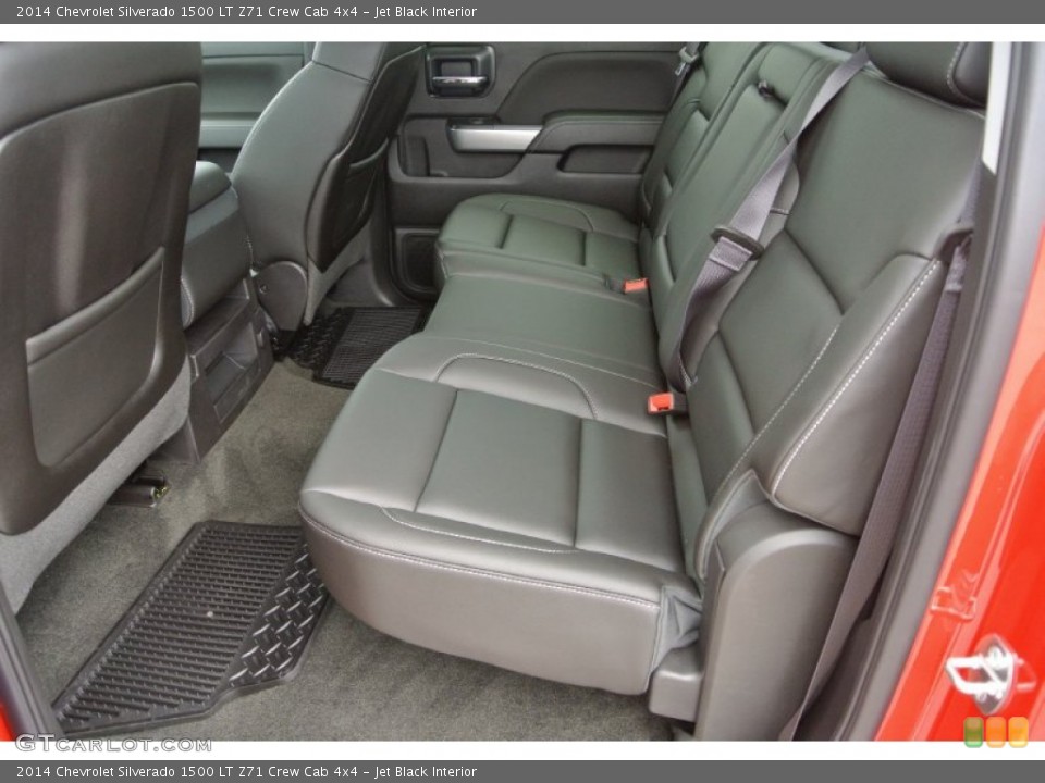 Jet Black Interior Rear Seat for the 2014 Chevrolet Silverado 1500 LT Z71 Crew Cab 4x4 #82836214