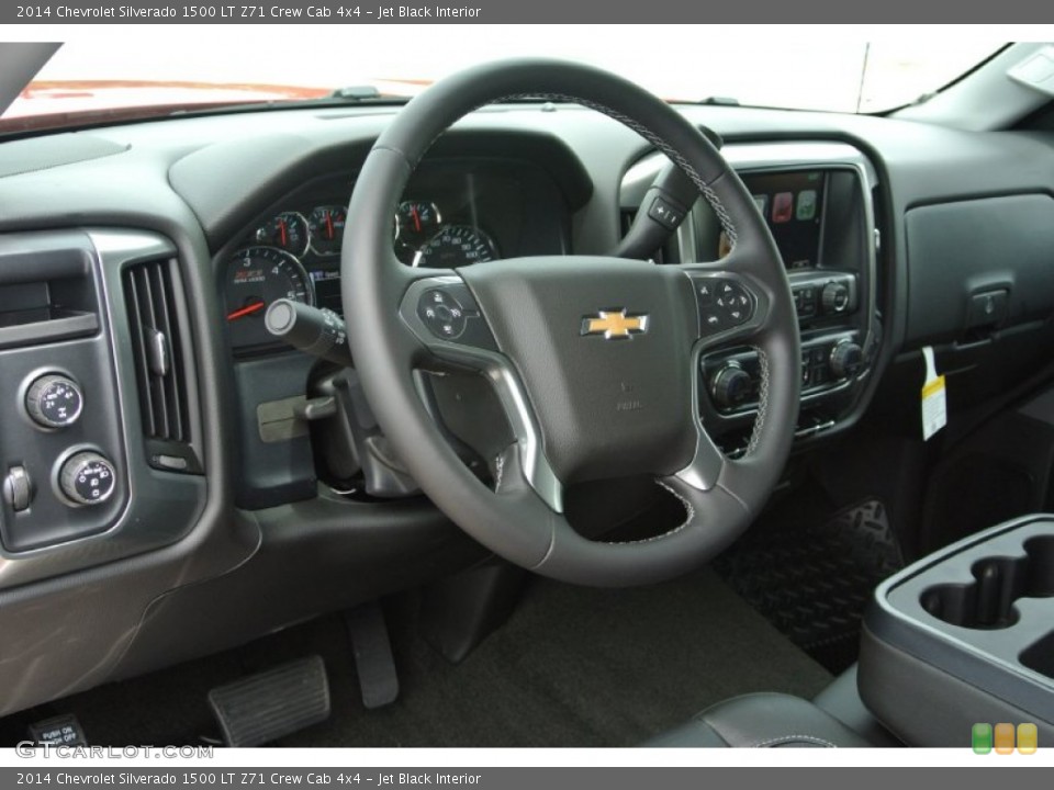 Jet Black Interior Steering Wheel for the 2014 Chevrolet Silverado 1500 LT Z71 Crew Cab 4x4 #82836356