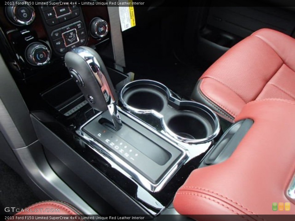 Limited Unique Red Leather Interior Transmission for the 2013 Ford F150 Limited SuperCrew 4x4 #82837263