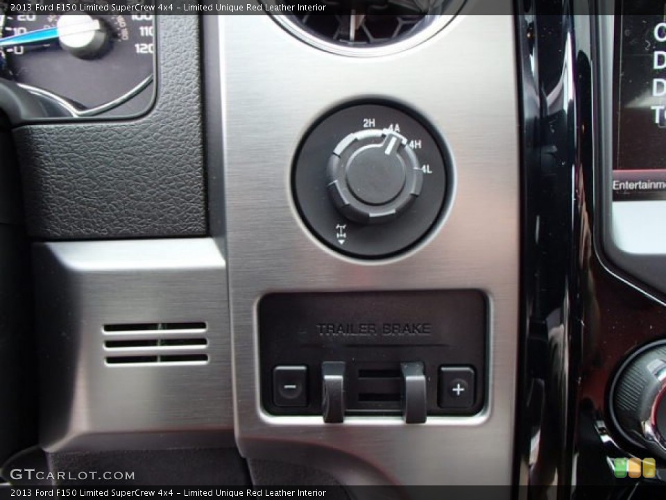 Limited Unique Red Leather Interior Controls for the 2013 Ford F150 Limited SuperCrew 4x4 #82837276