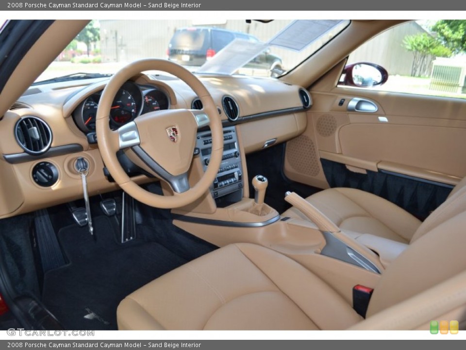 Sand Beige 2008 Porsche Cayman Interiors