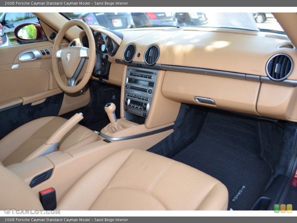 Sand Beige Interior Dashboard for the 2008 Porsche Cayman  #82838615