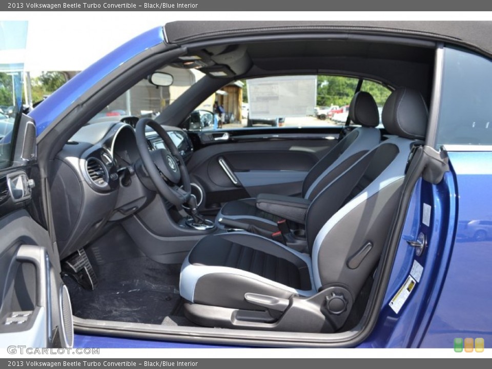 Black/Blue Interior Photo for the 2013 Volkswagen Beetle Turbo Convertible #82838898