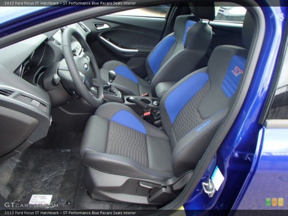 ST Performance Blue Recaro Seats Interior Front Seat for the 2013 Ford Focus ST Hatchback #82841128