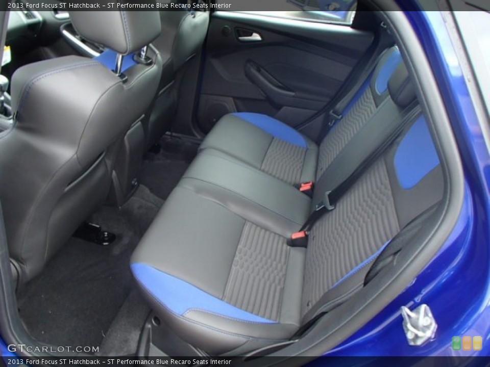 ST Performance Blue Recaro Seats Interior Rear Seat for the 2013 Ford Focus ST Hatchback #82841161