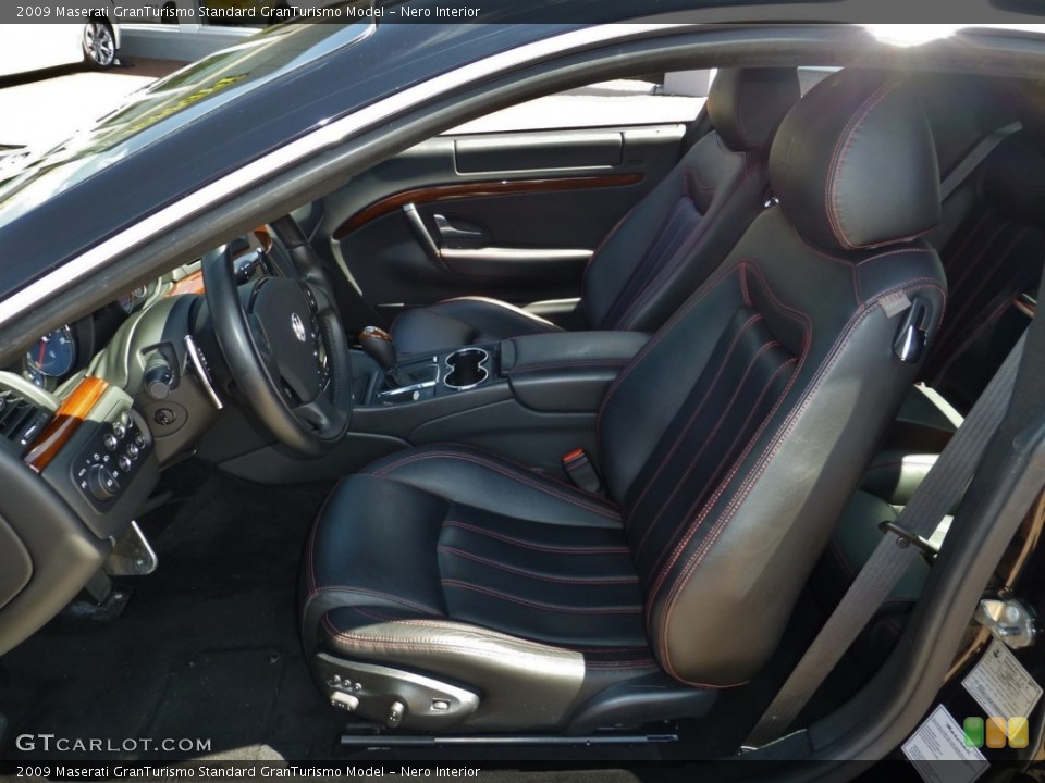Nero Interior Front Seat for the 2009 Maserati GranTurismo  #82843057