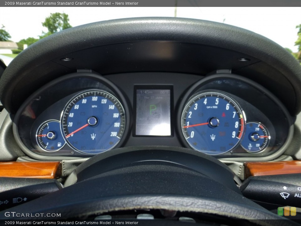 Nero Interior Gauges for the 2009 Maserati GranTurismo  #82843114
