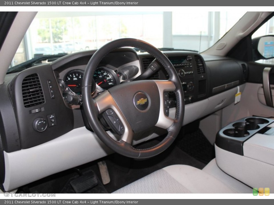 Light Titanium/Ebony Interior Dashboard for the 2011 Chevrolet Silverado 1500 LT Crew Cab 4x4 #82843806