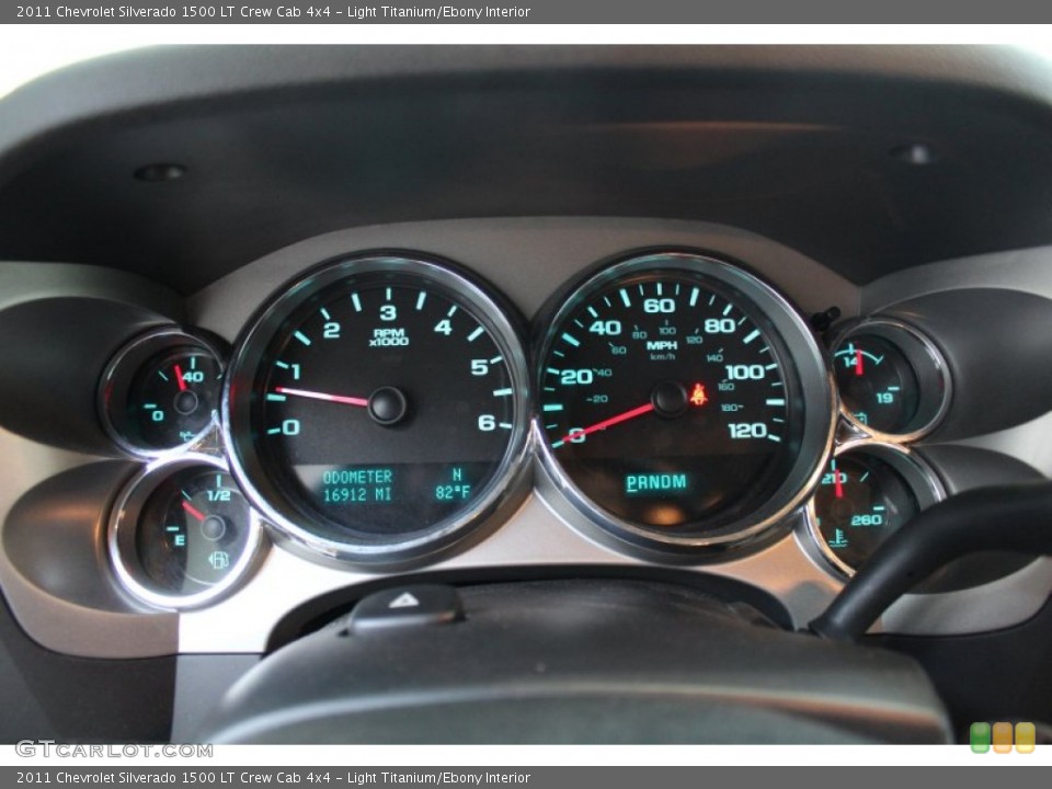 Light Titanium/Ebony Interior Gauges for the 2011 Chevrolet Silverado 1500 LT Crew Cab 4x4 #82843812