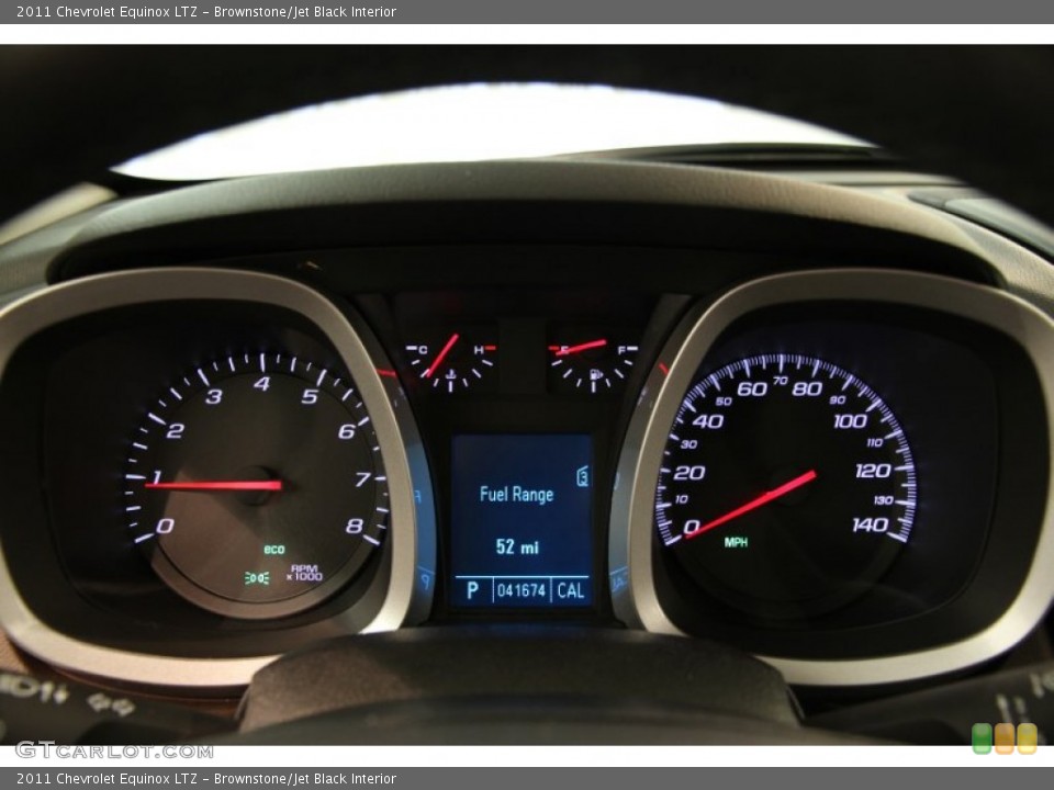 Brownstone/Jet Black Interior Gauges for the 2011 Chevrolet Equinox LTZ #82844905