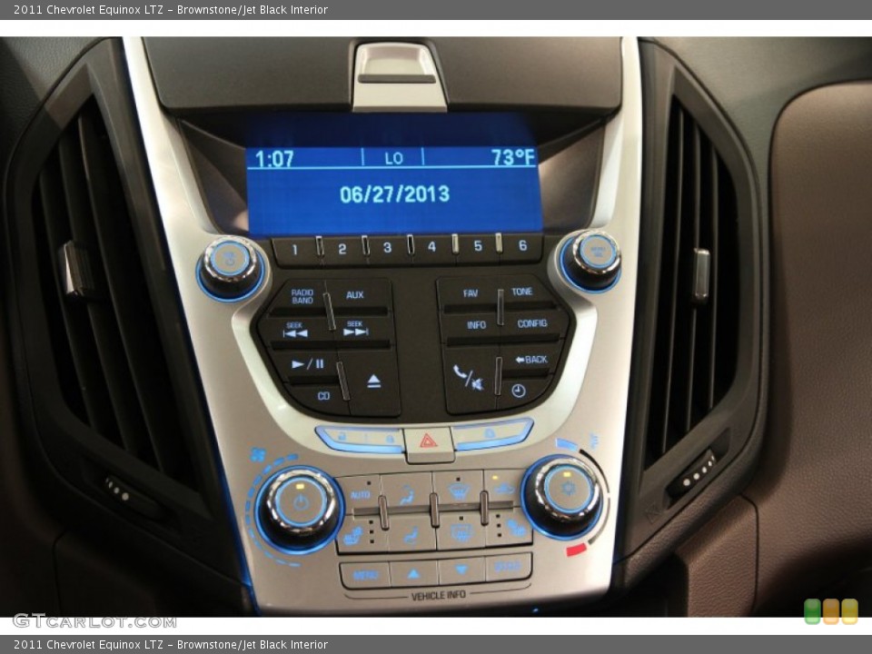 Brownstone/Jet Black Interior Controls for the 2011 Chevrolet Equinox LTZ #82844911