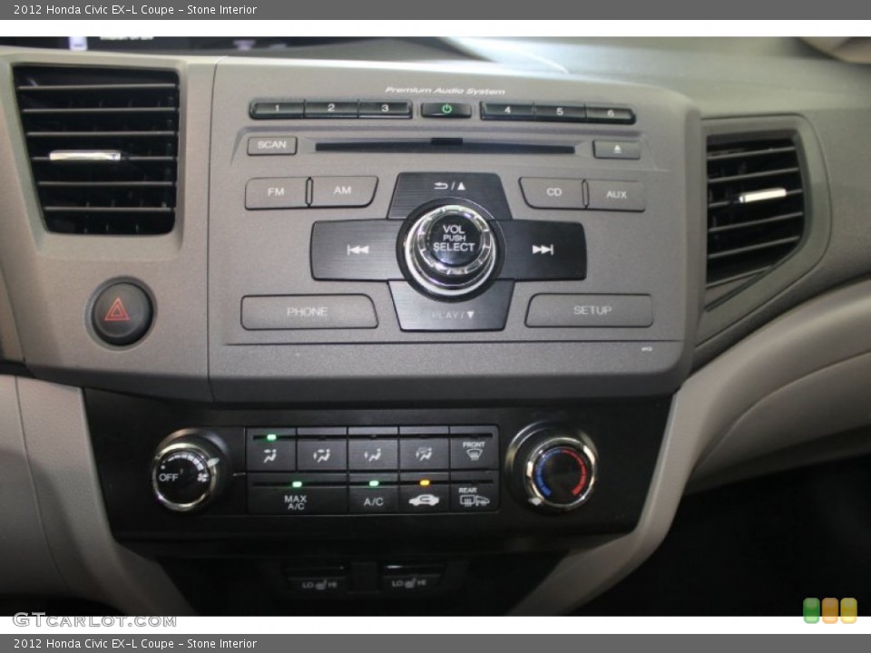 Stone Interior Controls for the 2012 Honda Civic EX-L Coupe #82849958