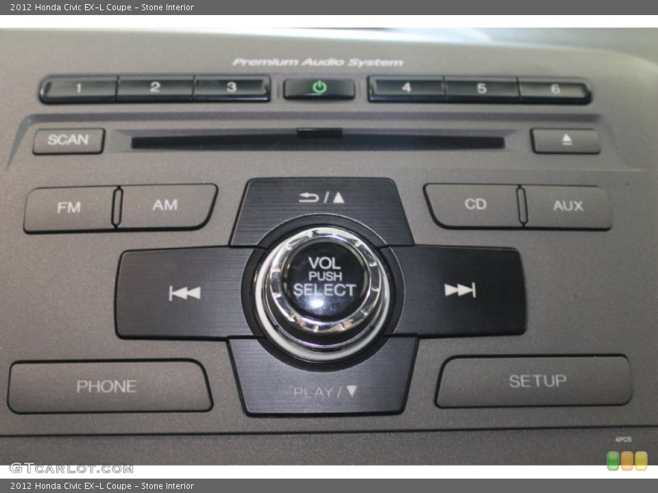 Stone Interior Controls for the 2012 Honda Civic EX-L Coupe #82849979
