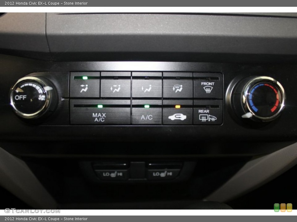 Stone Interior Controls for the 2012 Honda Civic EX-L Coupe #82850003