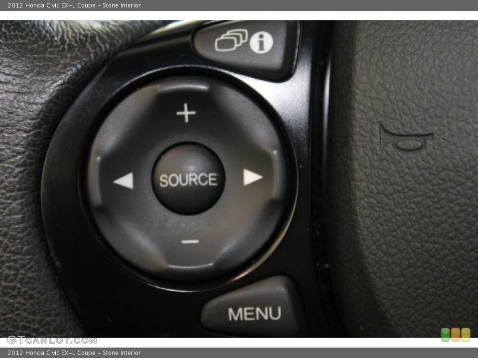 Stone Interior Controls for the 2012 Honda Civic EX-L Coupe #82850054