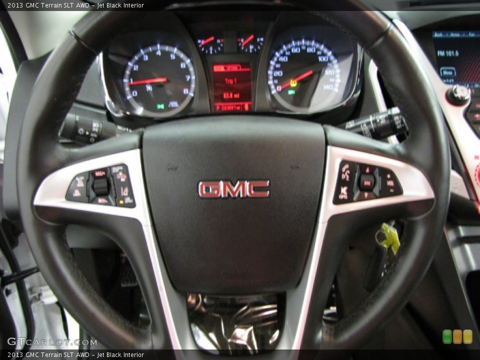 Jet Black Interior Steering Wheel for the 2013 GMC Terrain SLT AWD #82852350