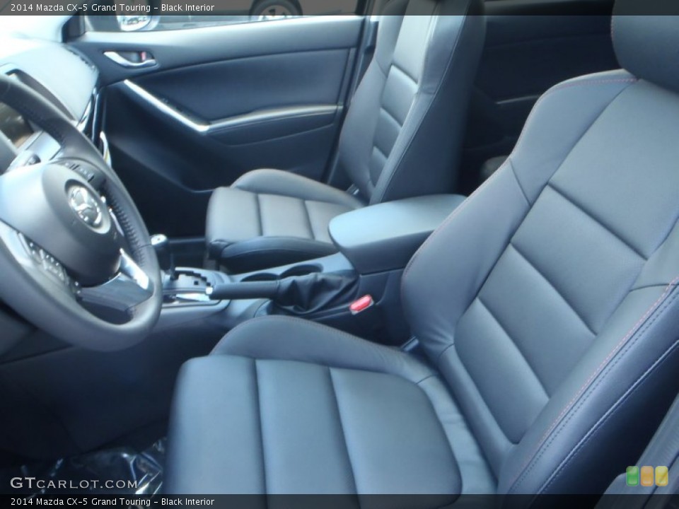 Black Interior Front Seat for the 2014 Mazda CX-5 Grand Touring #82852517