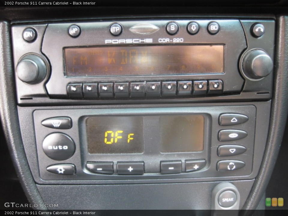 Black Interior Audio System for the 2002 Porsche 911 Carrera Cabriolet #82855181