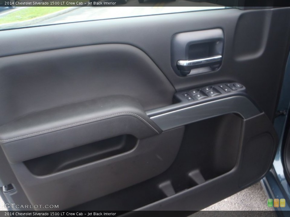 Jet Black Interior Door Panel for the 2014 Chevrolet Silverado 1500 LT Crew Cab #82855285