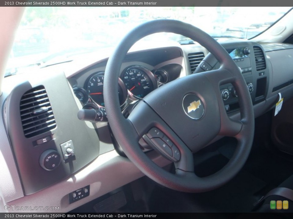 Dark Titanium Interior Steering Wheel for the 2013 Chevrolet Silverado 2500HD Work Truck Extended Cab #82857935