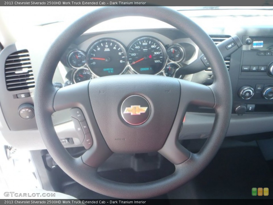 Dark Titanium Interior Steering Wheel for the 2013 Chevrolet Silverado 2500HD Work Truck Extended Cab #82857948