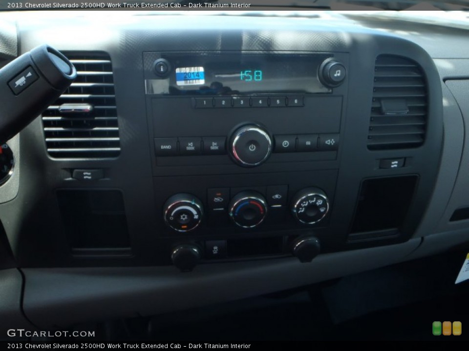 Dark Titanium Interior Controls for the 2013 Chevrolet Silverado 2500HD Work Truck Extended Cab #82857996