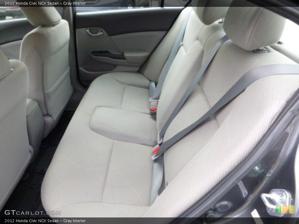 Gray Interior Rear Seat for the 2012 Honda Civic NGV Sedan #82858624