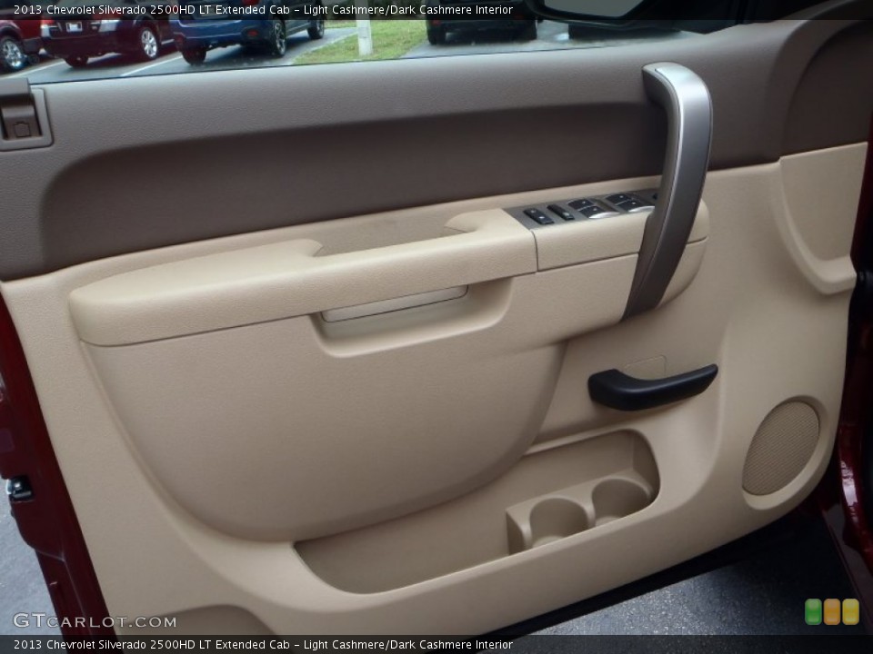 Light Cashmere/Dark Cashmere Interior Door Panel for the 2013 Chevrolet Silverado 2500HD LT Extended Cab #82858934